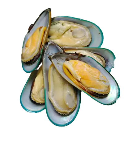 half Green Half Shell Mussels