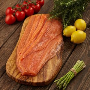 Cold Smoked Salmon Long Cut Sliced - Image 1