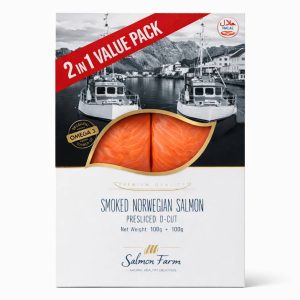 Cold Smoked Salmon Sliced 2 in One 100+ 100grm - Image 1