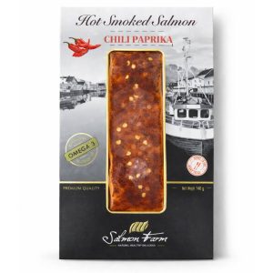 Hot Smoked Salmon Chili Paprika Marinated Portion 140g - Image 1