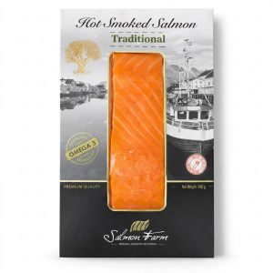 Hot Smoked Salmon Traditional Portion 140g - Image 1