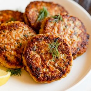 Salmon Burger Lemon & Herbs 4x100 Grm - Image 2