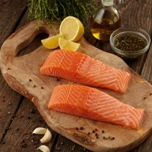 Salmon Portion Skin On - Image 1