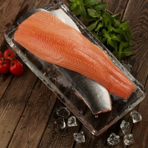 Salmon Whole Side Fillet Skin On 1 Pack( 1.5 Kg - 1.7 KG) - Image 1