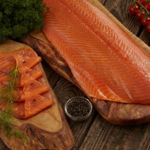 Smoked Salmon D cut Sliced Fillet 1 Pack (1.2 Kg- 1.4 Kg) - Image 1
